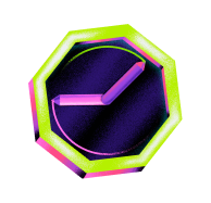 Ilustração de um relógio de ponteiros